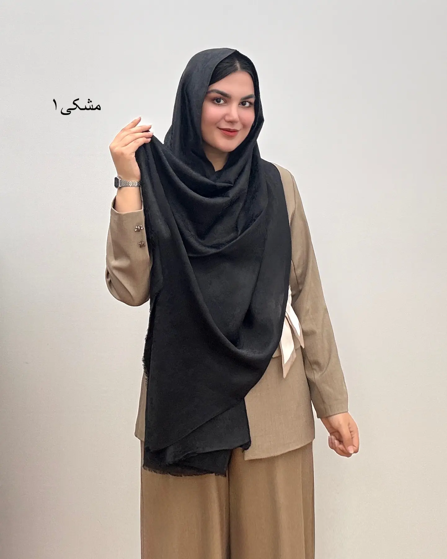 شال زنانه ژاکارد